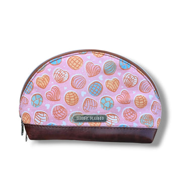 Pink Pan Dulce Makeup Bag Dumpling Pouch